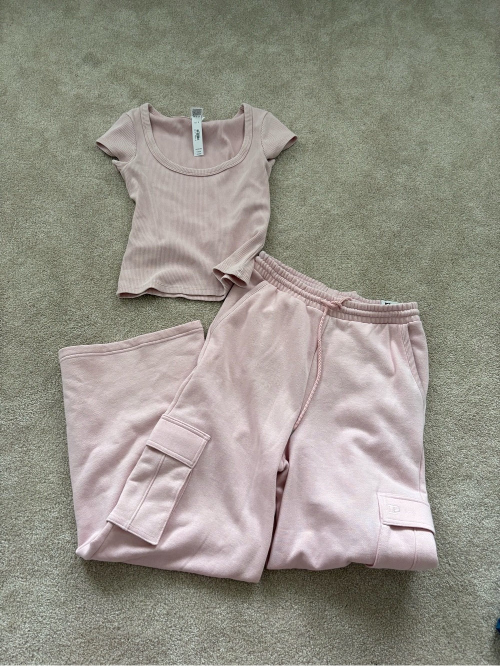 PINK Victoria's Secret Soft Light Pink Sweatpants Set